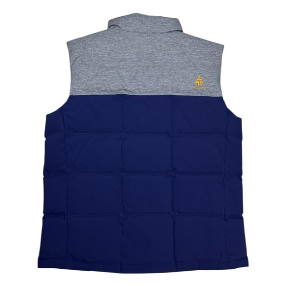 WOODS Adrian Duck Down Fill Blue Winter Puffer Parka Vest Mens Large - Picture 2 of 9